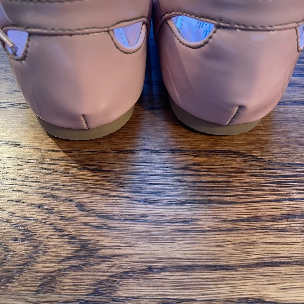 Swea Pea & Lilli Pink Elsa Dressy Flats with Strap and Buckle Size 3